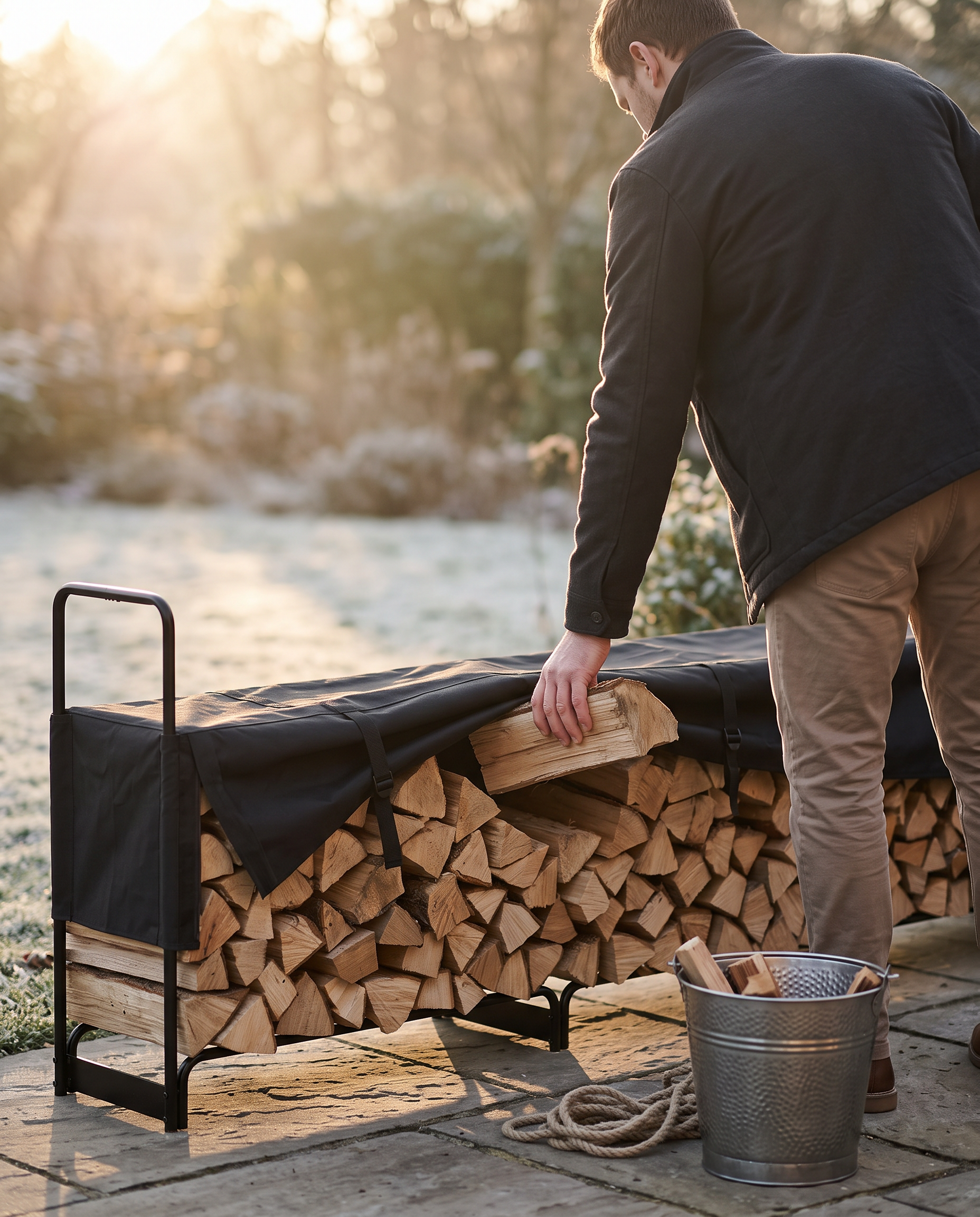 AVORA Firewood Storage Rack