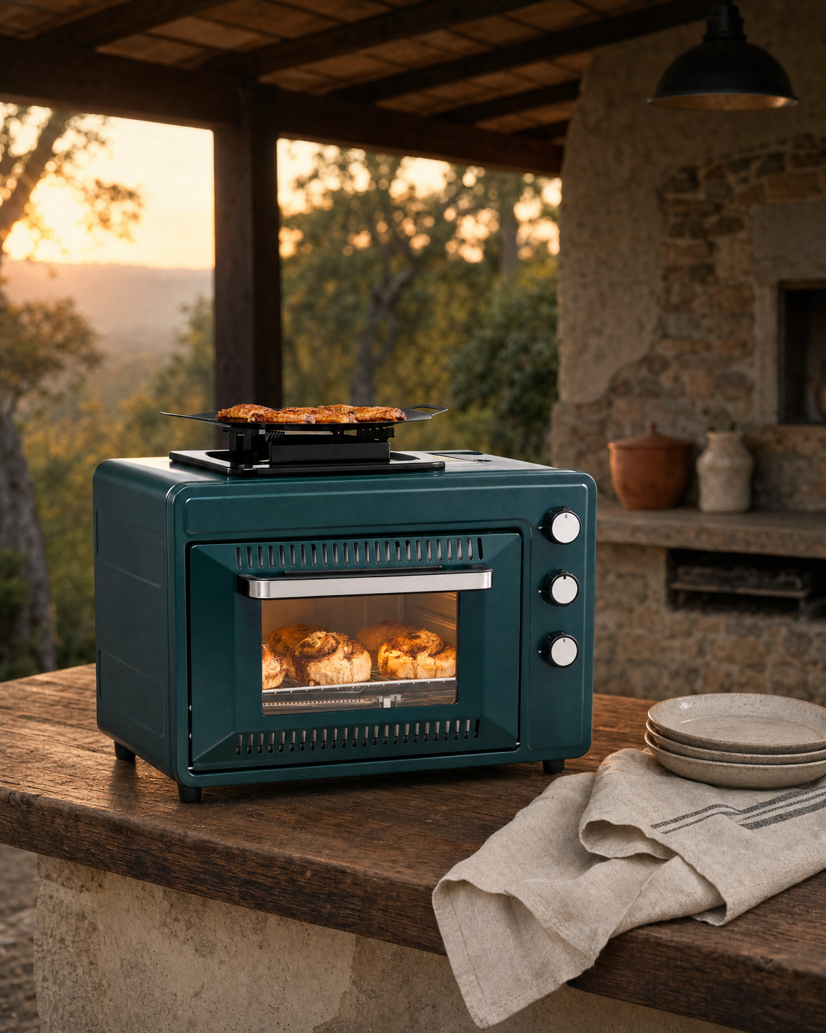 AVORA Outdoor Gas Stove + Oven Combo