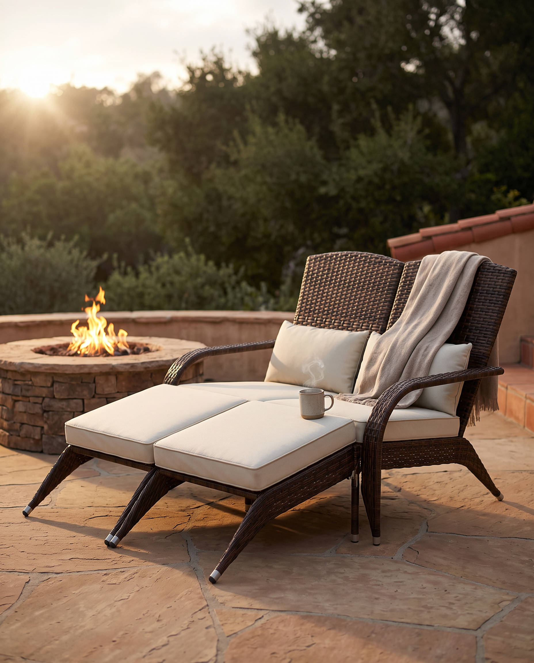 AVORA Fireside Adirondack Set